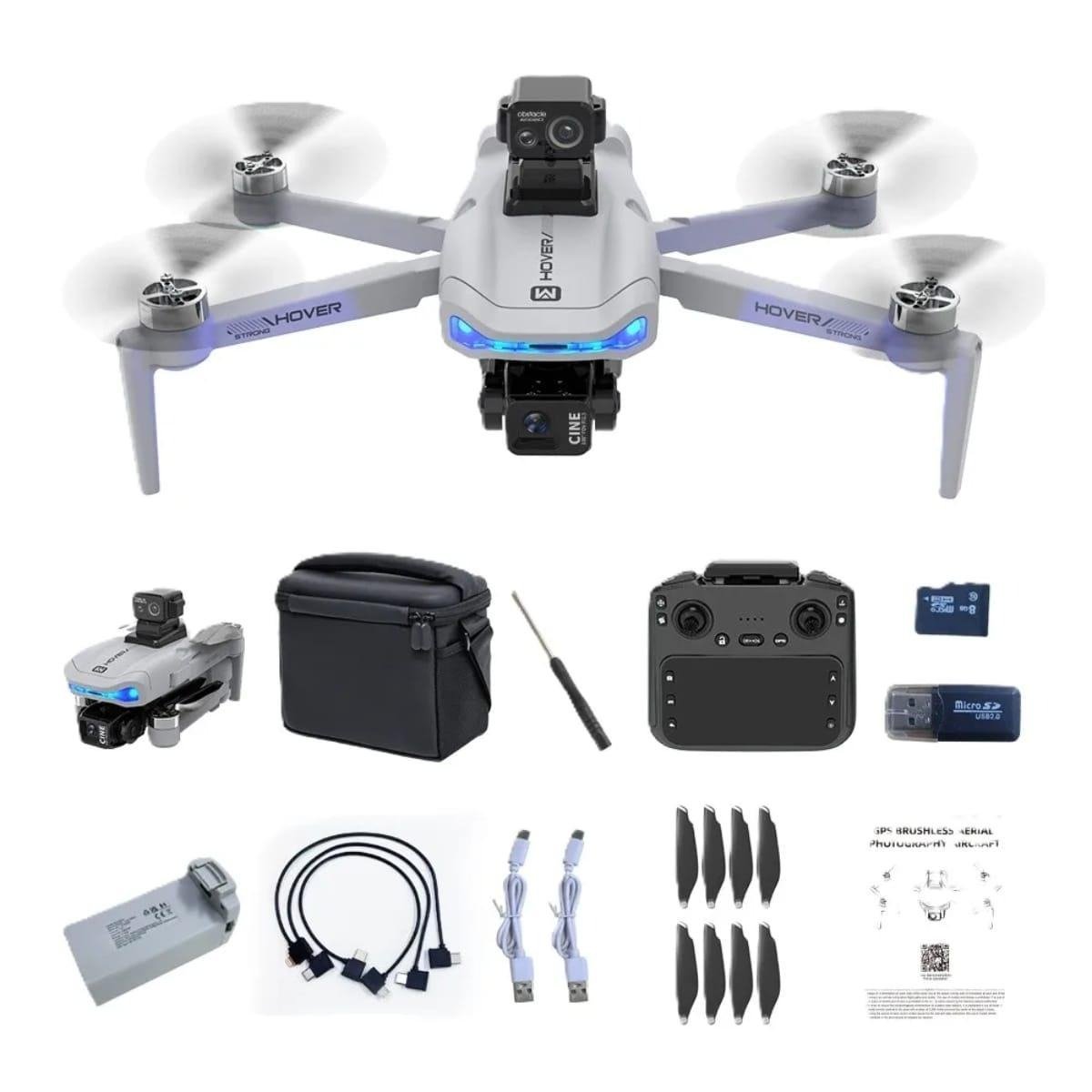 FLH V06 Drone 2K HD Camera 3-axis gimbal Aerial Photography 5G WIFI Brushless 360 ° Laser Obstacle Avoidance FPV RC